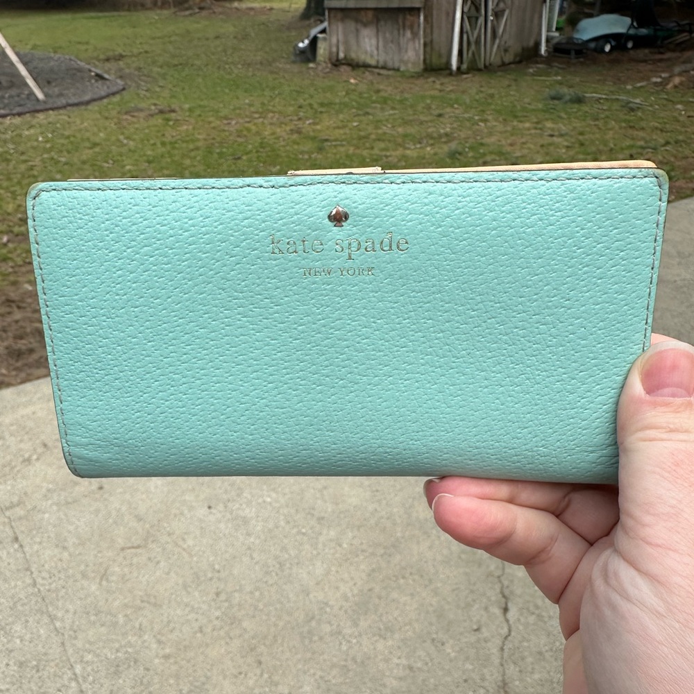 Kate Spade light blue wallet Pre Owned